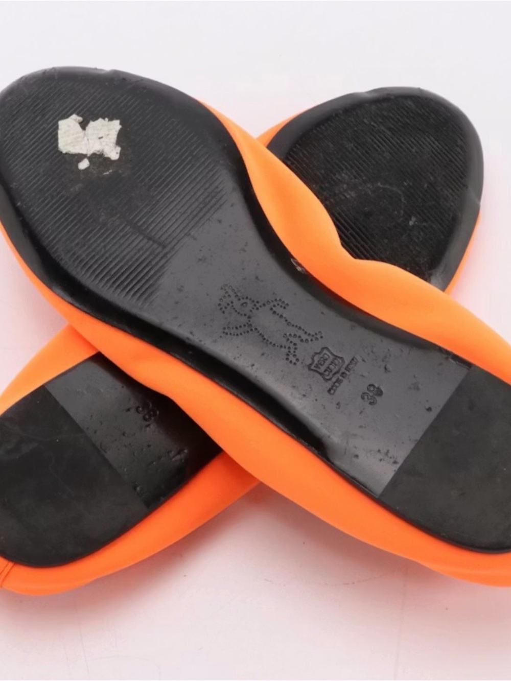 Marni Orange Open-Toe Ballet Flats - Picture 5 of 5